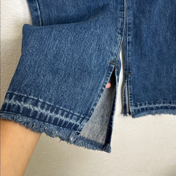 Show Me Your MuMu Brooklyn High Waist Sapphire Wash Womens Size 30 Distressed - Picture 3 of 13